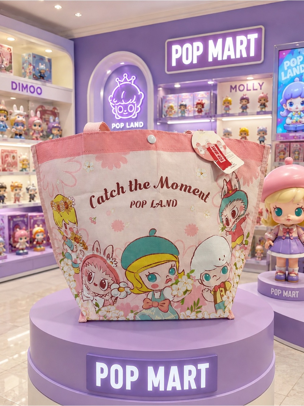 Pop Land Pink Character Tote